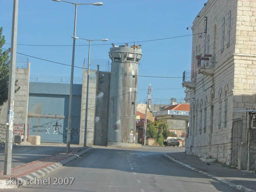 Leaving Bethlehem for Jerusalem, the main road now blocked by the Annexation Wall