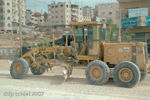 Along the Ramallah-Jerusalem Road, now being reconstructed after the 2002 incursion by Israel