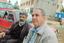 Coop leader (L), with Kanan Swade of the Palestinian Hydrology Group