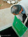 Examining a newly dug cistern